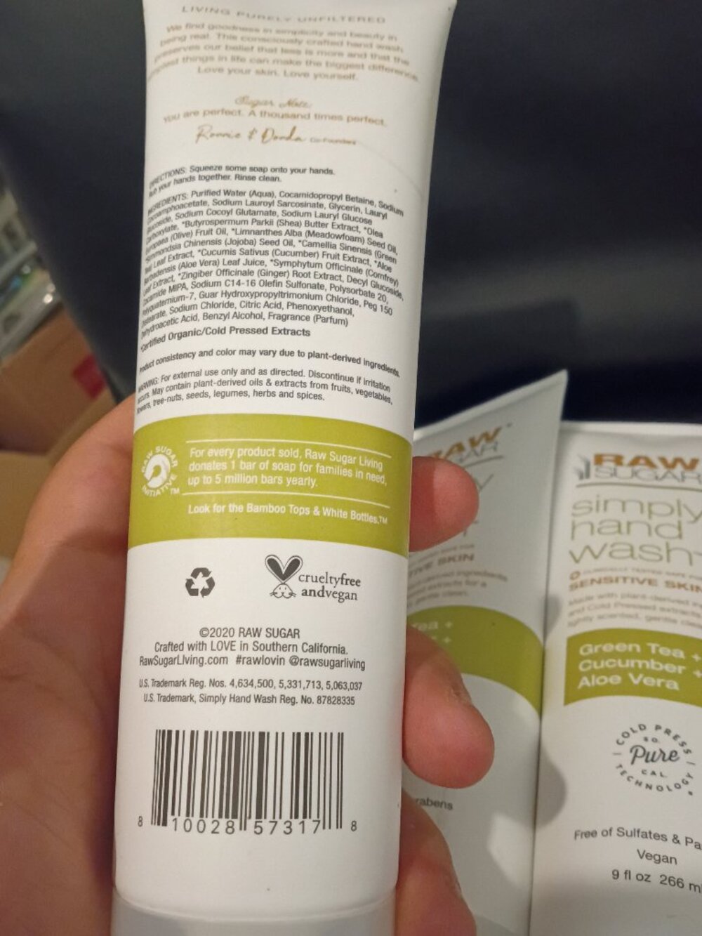 3 pack raw sugar hand washes